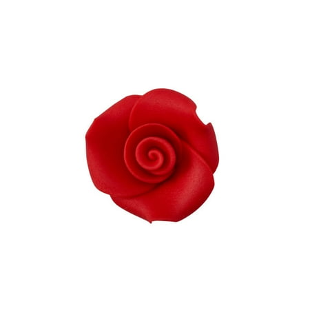 Edible Rose Buds Red 1 Rose Buds SugarSoft Premium Edible Decorations 