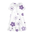 thumbnail image 5 of Cethrio Girls' Nightgowns Size 14, Casual Summer Puff Sleeve Mid-length Kids Sleep Dresses Sleepwear Multicolor Size 14, 5 of 8