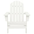 thumbnail image 5 of vidaXL Patio Adirondack Chair with Ottoman&Table Solid Fir Wood White, 5 of 12