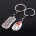 thumbnail image 2 of Computer Mouse Keyboard Model Keychain Alloy Tech Enthusiast Gift Office Desk Accessory Key Ring, 2 of 2