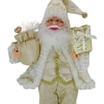 thumbnail image 4 of Muñeco de nieve de Papá Noel Matsuzay adorno decoración interior escritorio estatua 17x30cm beige dorado, 4 of 6