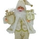 thumbnail image 2 of Bearachild Muñeco de nieve festivo, muñeco de Papá Noel, adorno, decoración, interior, escritorio, estatua, decoración, acento con temática Kits de decoración para fiestas beige dorado 17x30cm, 2 of 6
