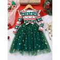 thumbnail image 4 of Emy Dola Little Girl's Christmas Sparkle Tulle Dress Toddler Kids Long Sleeve Butterfly Wedding Birthday Party Tutu Dresses, 4 of 6