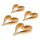 thumbnail image 2 of 4 Piezas Decoración Colgante de de Metal para Decoración de Día de San Valentín, Navidad 4 dorado Macarena Colgante colgante de corazón de amor, 2 of 8