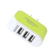 thumbnail image 4 of MesaSe Universal Candy Color 3 USB Multi-Port Wall Charger US Plug Wall Adapter Cube Block AC 110-220V 5V, 4 of 4