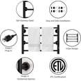 thumbnail image 3 of Towel Warmer 4 Bars Wall Mounted Heated Towel Racks for Bathroom Plug-In/Hardwired, Stainless Steel Hot Towel Rack With Timer Matte Black……, 3 of 4