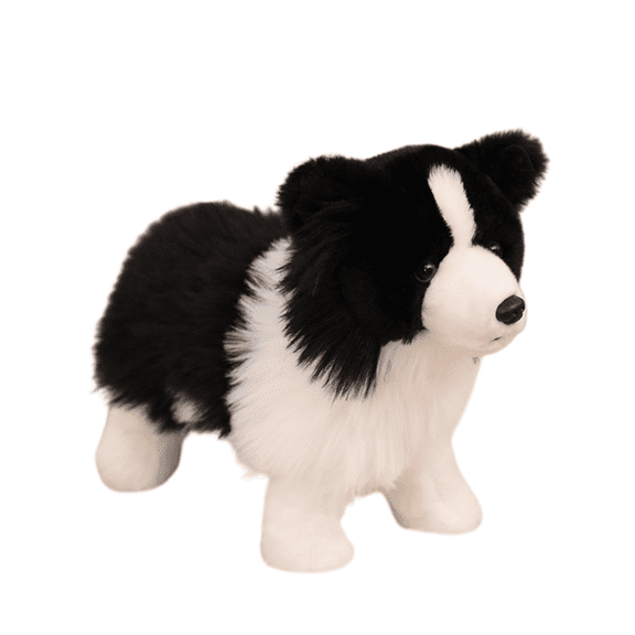 Simulation Border Collie toy Stuffed Animal Realistic Standing Plush Dog Toy Soft Companion Toy