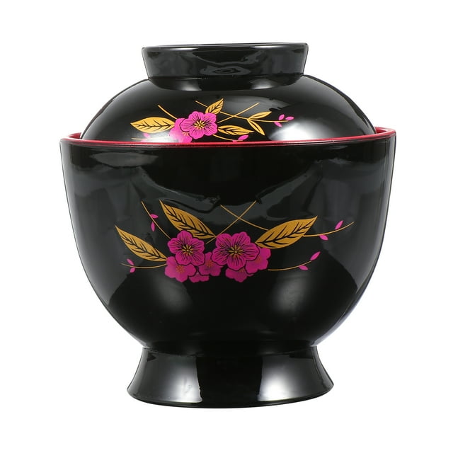 KAKOWELY 1 Pc Japanese Thread Miso Soup Bowl Rice Bowl Cooking Bowl Dessert Bowl,3.78X"X3.7"X3.7"
