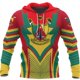 thumbnail image 3 of Sudadera con capucha y estampado de bandera de Camerún vintage para hombre, estilo hip hop, estilo africano, 3 of 5