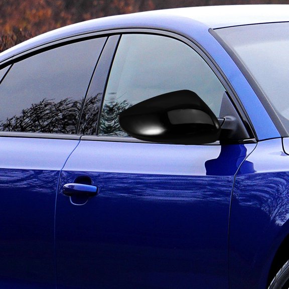 Mobestech Automobile Rear Mirror Cap Rear Mirror Cover Black Plastic for Car Exterior Parts 1Pcs