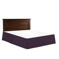 thumbnail image 1 of Brushed Microfiber 1800 Series Bed Skirt Solid 1PC Bed Skirt with 27" Drop (Twin XXL, Purple)- Pleated Sides and Split Corners, Wrinkle & Fade Resistant, Easy to Care, 1 of 5