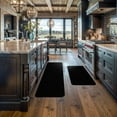 thumbnail image 2 of Beverly Rug Non-Slip Machine Washable 2PC Set Black Indoor Area Rugs, 2 of 8