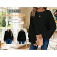 thumbnail image 4 of SIEANE Women's Plus-Size Casual Crew Neck Long-Sleeved Autumn/Winter Twist Nnit Sweater Top 1X-4X, 4 of 7