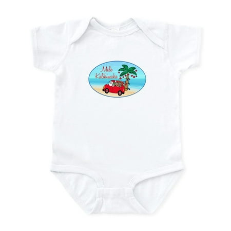 

CafePress - Hawaiian Christmas Santa Infant Bodysuit - Baby Light Bodysuit Size Newborn - 24 Months
