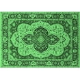 thumbnail image 1 of Ahgly Company Indoor Rectangle Oriental Emerald Green Industrial Area Rugs, 2' x 4', 1 of 4