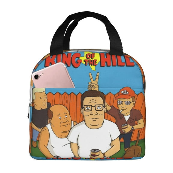 King Of The Hill Insulated Lunch Bag Leakproof Waterproof Reusable Lunch Boxs Portable Durable Cooler Tote Bag Work Travel