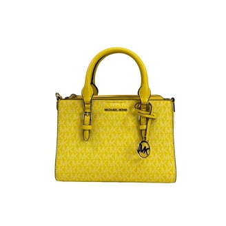 Michael Kors Womens Sheila Small Faux Saffiano Leather Satchel