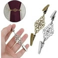 thumbnail image 3 of HUGFEGWE Vintage Chandail Clips Col Cardigan Rétro Clips Boucle Chemise Robe Broche Clips pour Femmes Filles Bijoux (B, Or) CJB91-64292, 3 of 7