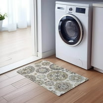 Addison Rugs Chantille Indoor/Outdoor Transitional Kaleidoscope Beige Washable Rectangle Rug, 1'8" x 2'6"