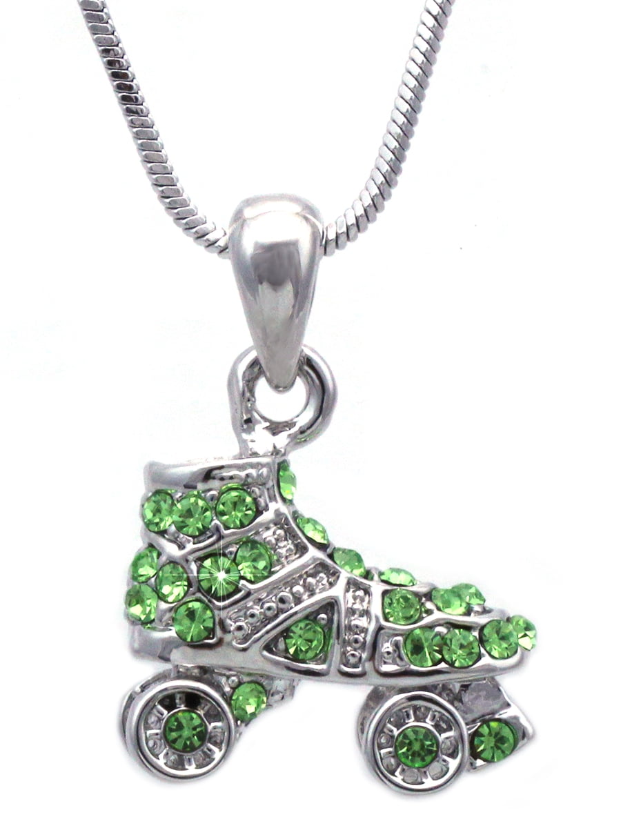 cocojewelry 3D Small Roller Skates Pendant Necklace Jewelry