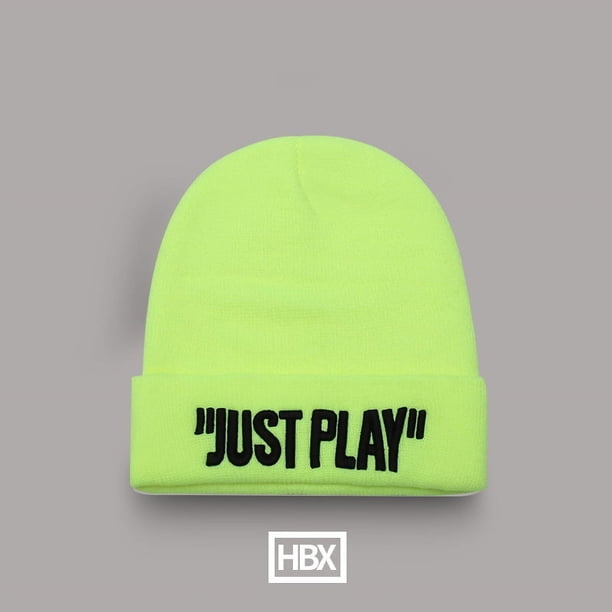 Gorro de punto para hombre, gorro de lana rizada con bordado de cabeza grande, estilo callejero, para niños