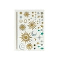 thumbnail image 5 of Wrapables® Celebrity Inspired Temporary Tattoos in Metallic Gold Silver and Black (6 Sheets), Large, Goddess Symbols, 5 of 8