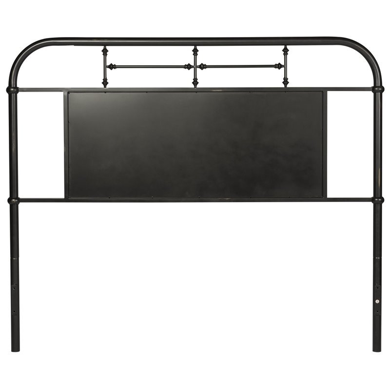 Vintage Series Metal King Metal Headboard Black