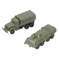 thumbnail image 2 of 2pcs 1/144 Modelo de vehículo BTR80 Modelo de vehículo blindado Rompecabezas de bricolaje Decoración del hogar 4D M35 Modelo de camiones Collectibles, 2 of 9