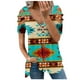 thumbnail image 1 of Blusa de manga corta con cuello en V y cremallera suelta para mujer OAVQHLG3B Store lin121212, 1 of 4