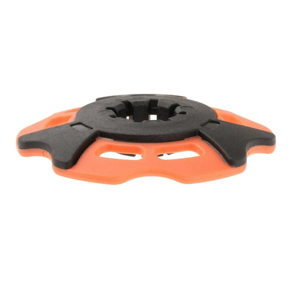 Cesta para bastones de trekking con forma de copo de nieve, cesta para bastones de trekking, bastones de senderismo portátiles, esquí Naranja