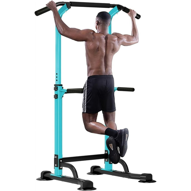 SogesPower Power Tower Dip Station Pull Up Bar for Home Gym Adjustable  Height Strength Training Workout Equipment,Pull Up Bar Station