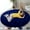Blue, variant on Round Fluffy Rug Faux Fur Round Rug Shaggy Floor Area Carpet for Living Bedroom Sofa Supplies (4 x 4 Ft)