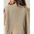 thumbnail image 2 of Womens Oversized Sweatshirt Dress Long Sleeve Crewneck Pullover Tops Relaxed Fit Sweatshirts Mini Dress, 2 of 5