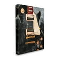 thumbnail image 3 of Vintage Electric Guitar Music Notes Vintage Graphic Art Gallery Wrapped Canvas Print Wall Art, 3 of 7