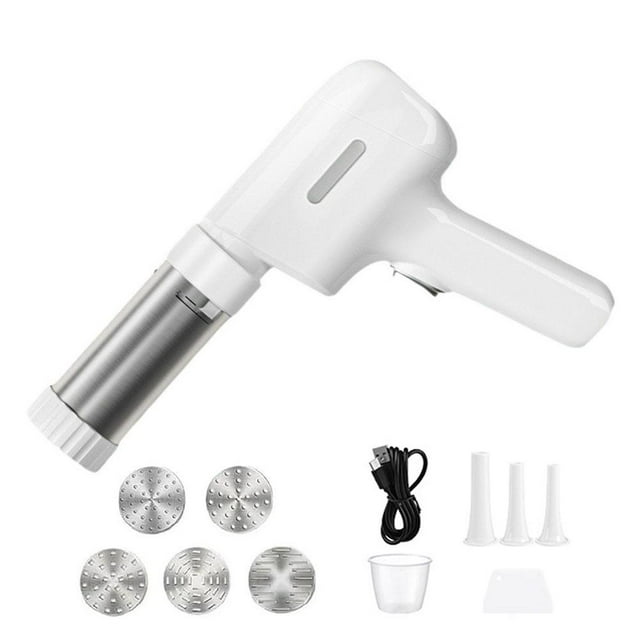 String Hopper Maker Electric,Idiyappam Maker Electric,Portable Household Handheld Machine,with 5-in-1 Pasta 5 Cordless Maker