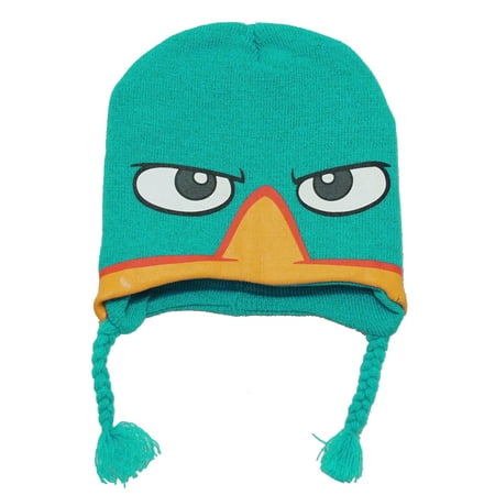- Phineas And Ferb Perry The Platypus Agent P Kids Pilot Peruvian Laplander Hat