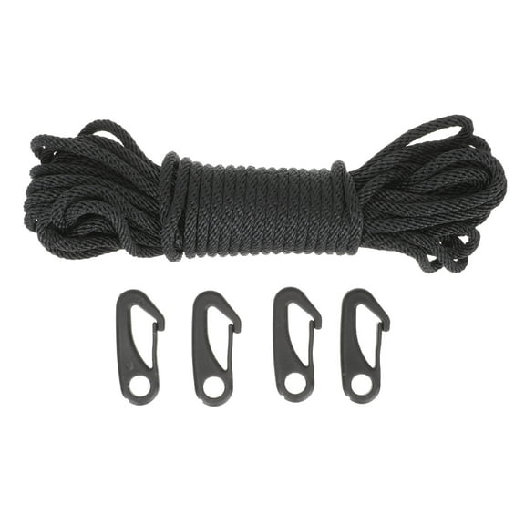 Kudiqi Flagpole Halyard Rope with Swivel Snap Clips for Camping
