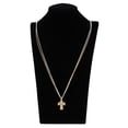 thumbnail image 2 of Niñas mujer cruz de cristal crucifijo colgante colr cadena encanto religioso regalo Oro Sunnimix Cruz crucifijo collar, 2 of 8