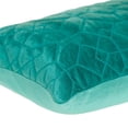 thumbnail image 5 of Parkland Collection Sora Transitional Quilted Aqua Throw Pillow, 5 of 7