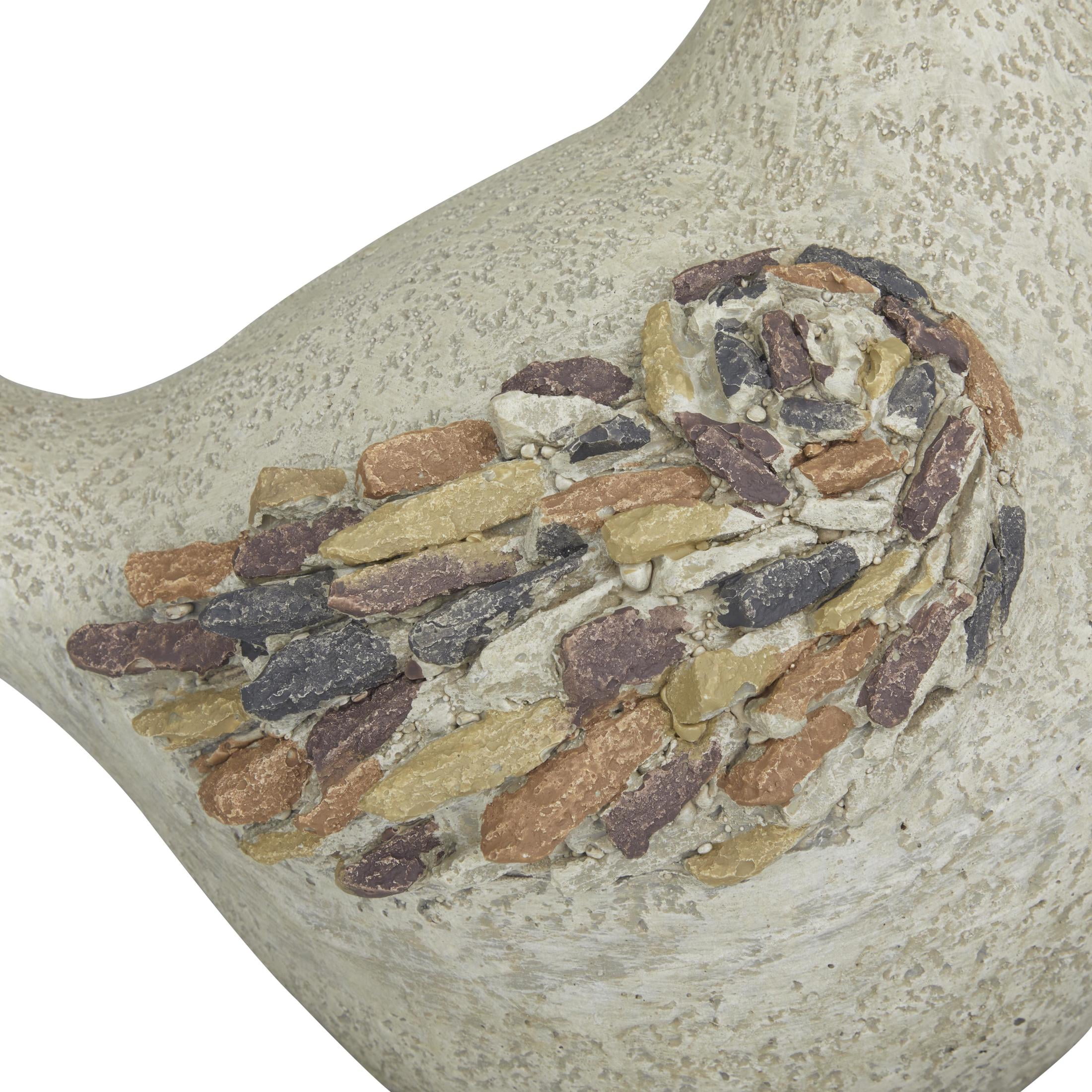 DecMode 8" Indoor Outdoor Bird Garden Sculpture (2 Pack)