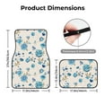 thumbnail image 3 of Balery Rose Flowers Pattern 4-Piece Floor Mats, Heavy-Duty Rubber Liners, Anti-Slip Design, All-Season Automotive Protection, Vehicles, Cars, Trucks, and SUVs, 3 of 5