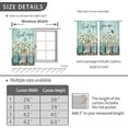 thumbnail image 4 of Farmhouse Floral Kitchen Curtains Teal Daisy Rustic Vintage Flower Inspirational Small Short Cafe Window Curtains Wooden Country Quotes Bathroom Tier Window Treatment Drapes Fabric 2 Panels 26x36 Inch, 4 of 6