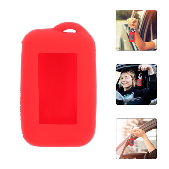 MERRYHAPY Red Car Key Protector Case with Anti-Theft , Silicone Cover for key