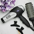 thumbnail image 3 of Sèche-Cheveux Turbo Professionnel Lite n Quiet - Modèle 1069S - Argent/noir par Hot Tools pour Unisexe - 1 Pce, 3 of 7