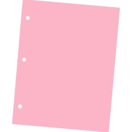 Earth Choice Colors Multipurpose Pink Paper - 8 1/2 x 11 in 20/50 lb Writing/Text Smooth 30% Recycled 500 sheets / 1 ream