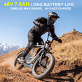 thumbnail image 3 of Caroma Peak 800W Electric Scooter for Adults with Seat, 16" Fat Tire E-Scooter for All-Terrain, 20Mph Max Speed, 25 Miles Range, Motorcycle Style E Scooter with Basket,White, 3 of 7