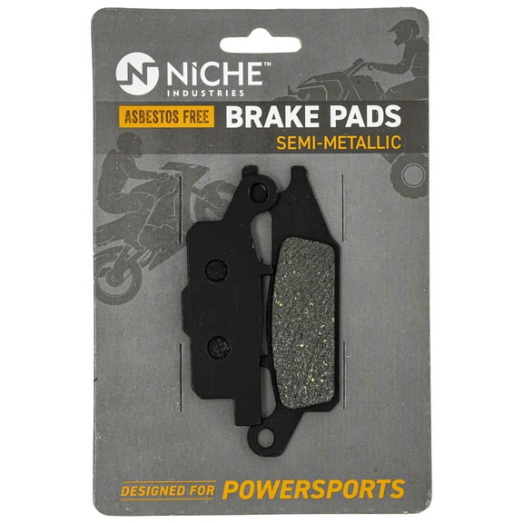 Niche Front Left Brake Pad Set for Yamaha Raptor 700 Semi-Metallic ATV 519-KPA2250D