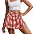 thumbnail image 3 of HELLHERO Red Polka Dot High Waisted Skirts, with Shorts Built-in Shorts Golf Skirts Inner Pockets Tennis Skirt for Hiking Travel, 3 of 9