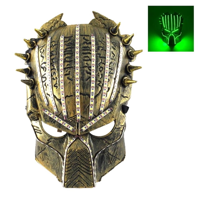 Cara De Halloween Led Horror Scary Evil Full Head Face Cover Para Accesorios De Cosplay Inevent HA040860-02