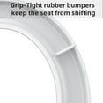 thumbnail image 5 of TROPOW Homfan Round Toilet Seat, Slow Soft Close Magnets Down Lock Quick Release, Quick Top Mount Toilet Seat White, 5 of 8